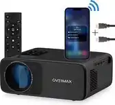 Bol.com Overmax Multipic 4.2 - Beamer - 200” FULL HD - sterke schermhelderheid - WIFI Android/iOS aanbieding