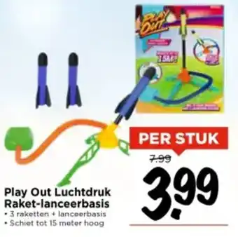 Vomar Voordeelmarkt Play Out Luchtdruk Raket lanceerbasis aanbieding