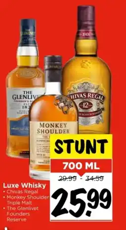 Vomar Voordeelmarkt Luxe Whisky aanbieding