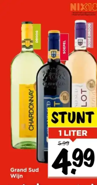 Vomar Voordeelmarkt Grand Sud Wijn aanbieding
