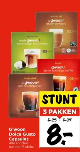 Vomar Voordeelmarkt G'woon Dolce Gusto Capsules aanbieding