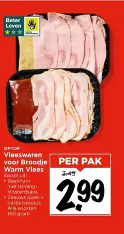 Vomar Voordeelmarkt Vleeswaren voor Broodje Warm Vlees aanbieding