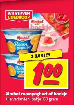 Nettorama Almhof roomyoghurt of hoekje aanbieding