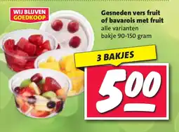 Nettorama Gesneden vers fruit of bavarois met fruit aanbieding