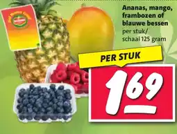 Nettorama Ananas, mango, frambozen of blauwe bessen aanbieding