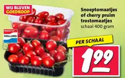 Nettorama Snoeptomaatjes of cherry pruim trostomaatjes aanbieding