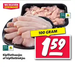 Nettorama Kipfilethaasjes of kipfiletblokjes aanbieding