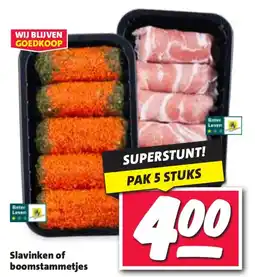 Nettorama Slavinken of boomstammetjes aanbieding
