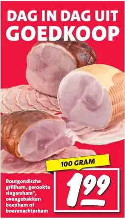 Nettorama Bourgondische grillham, gerookte slagersham, ovengebakken beenham of boerenachterham aanbieding