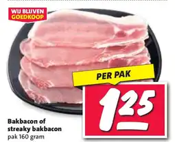Nettorama Bakbacon of streaky bakbacon aanbieding