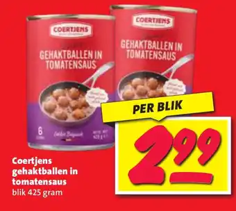 Nettorama Coertjens gehaktballen in tomatensaus aanbieding