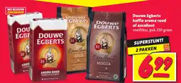 Nettorama Douwe Egberts koffie aroma rood of excellent aanbieding