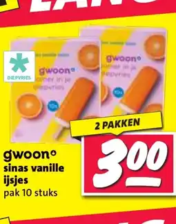 Nettorama Sinas vanille ijsjes aanbieding