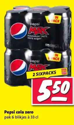 Nettorama Pepsi cola zero aanbieding