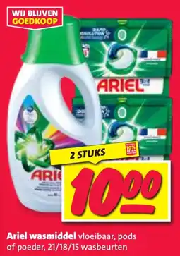 Nettorama Ariel wasmiddel aanbieding