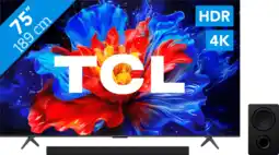 Coolblue TCL 75 QLED P81K 4K (2025) + TCL Q65H aanbieding