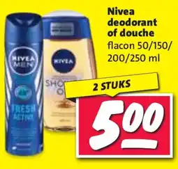 Nettorama Nivea deodorant of douche aanbieding