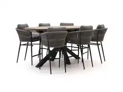 Kees Smit Bellagio Mineo/ROUGH-Y Ellips 240cm barset 7-delig aanbieding