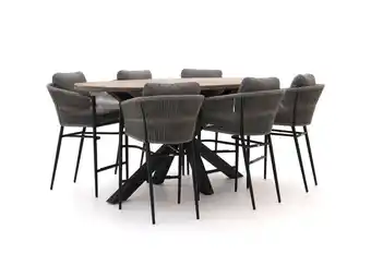 Kees Smit Bellagio Mineo/ROUGH-Y Ellips 240cm barset 7-delig aanbieding