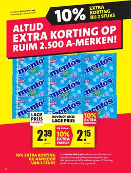 Nettorama Mentos aanbieding