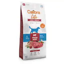 Zooplus Dubbelpak: 2x12kg Calibra Life Adult Medium Breed met vers rundvlees hondenvoer droog aanbieding