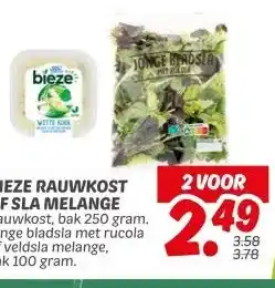 Dekamarkt BIEZE RAUWKOST OF SLA MELANGE aanbieding