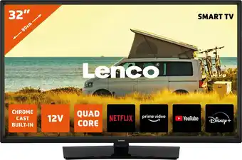 Bol.com Lenco LED-3263BK - 32 Android Smart TV met 12V Auto Adapter - Zwart aanbieding