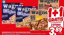 Dekamarkt WAGNER BIG CITY OF BIG SENSATION PIZZA aanbieding