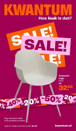 Kwantum Tuinstoel Lago aanbieding