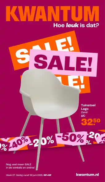 Kwantum Tuinstoel Lago aanbieding