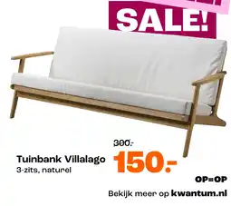 Kwantum Tuinbank Villalago aanbieding