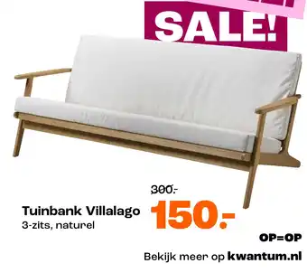 Kwantum Tuinbank Villalago aanbieding