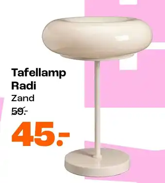 Kwantum Tafellamp Radi aanbieding