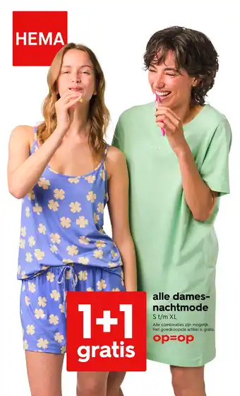 HEMA Alle dames nachtmode aanbieding