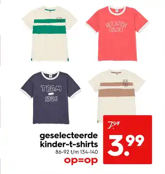 HEMA Geselecteerde kinder t-shirts aanbieding