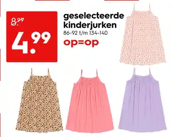 HEMA Geselecteerde kinderjurken aanbieding