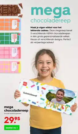 HEMA Mega chocoladereep aanbieding
