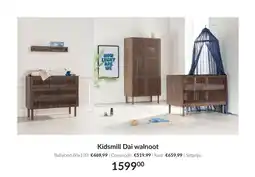 Babypark Kidsmill Dai walnoot aanbieding