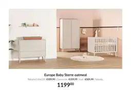 Babypark Europe Baby Sterre oatmeal aanbieding