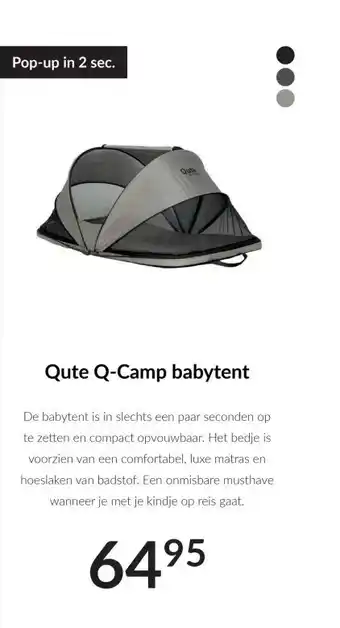 Babypark Qute Q Camp babytent aanbieding