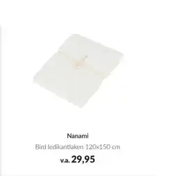 Babypark Nanami Bird ledikantlaken aanbieding