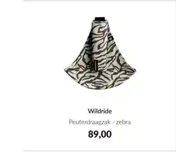 Babypark Wildride Peuterdraagzak zebra aanbieding