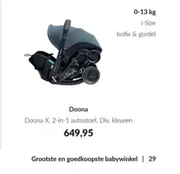 Babypark Doona aanbieding