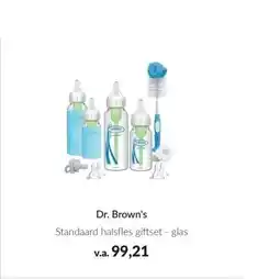 Babypark Dr. Brown's Standaard halsfles giftset glas aanbieding