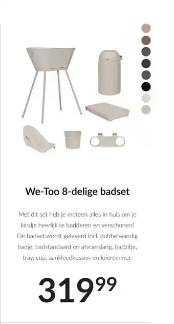 Babypark We Too 8 delige badset aanbieding