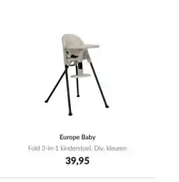 Babypark Europe Baby Fold 3 in 1 kinderstoel aanbieding