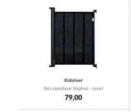 Babypark Kidsriver Yara oprolbaar traphek zwart aanbieding