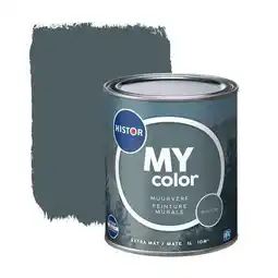Praxis Histor muurverf My Color extra mat Night Cap 1L aanbieding