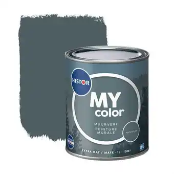 Praxis Histor muurverf My Color extra mat Night Cap 1L aanbieding