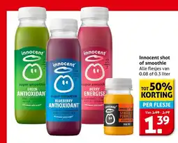Hoogvliet Innocent shot of smoothie aanbieding